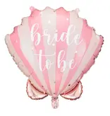 Folieballon Bride To Be Schelp (52x50cm)