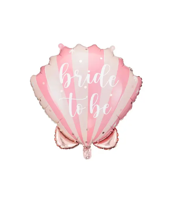 Folieballon Bride To Be Schelp (52x50cm)