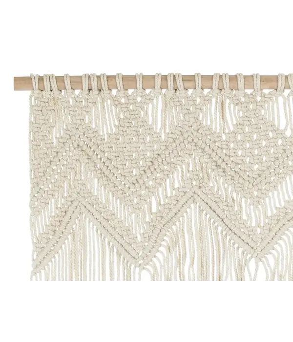 Hangdecoratie Macramé Gebroken Wit 104x182cm
