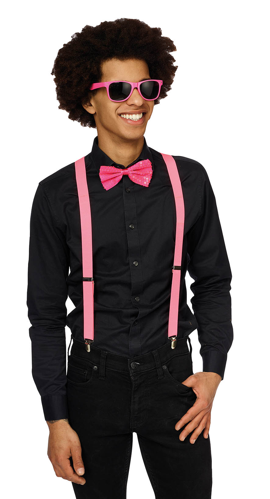 Neon Party Accessoires Set Roze afbeelding