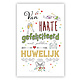 Felicitatiekaart Gefeliciteerd Huwelijk