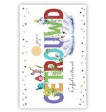 Felicitatiekaart 'Getrouwd' Zwanen