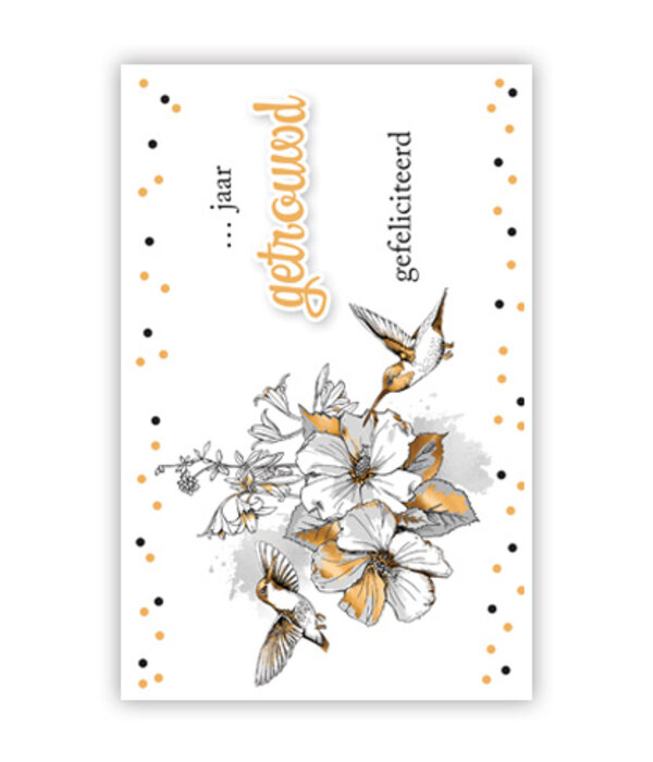 Jubileum Huwelijkskaart Kolibries