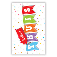 Wenskaart 'Welkom Thuis' Vlaggen