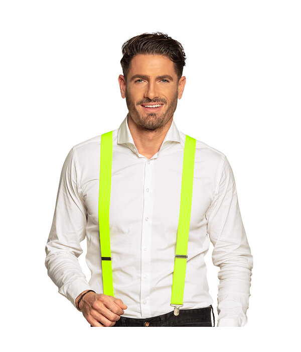 Bretels neon geel