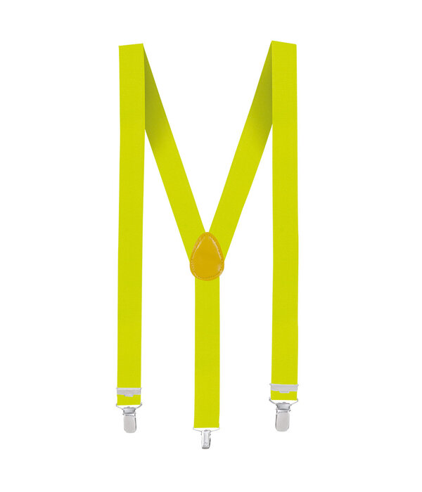 Bretels neon geel