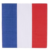 Servetten Rood Wit Blauw gestreept (20st)