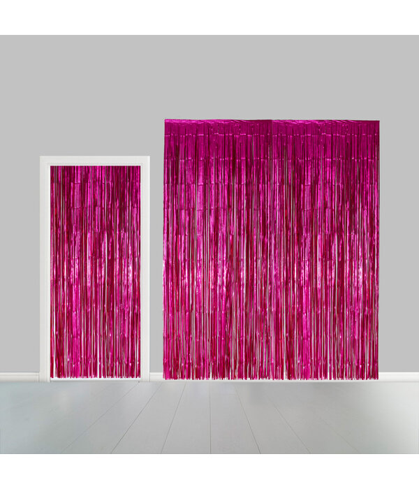 Deurgordijn Folie Hard Roze