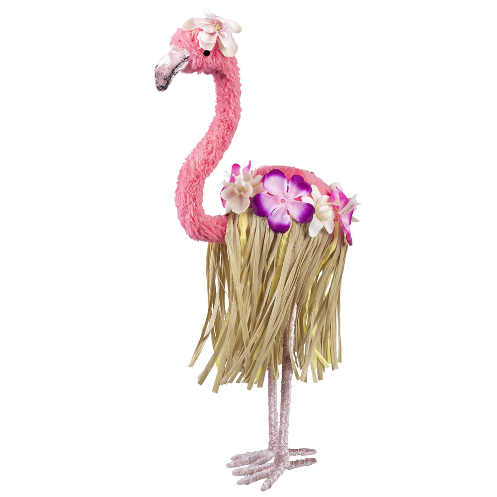 Decoratie Flamingo Met Rokje (35x16 cm)