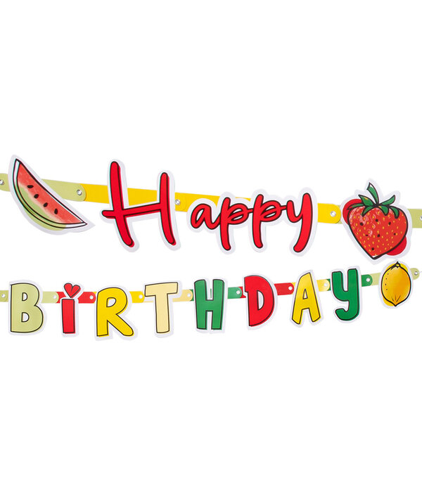 Letterslinger Happy Birthday Fruit (3m)