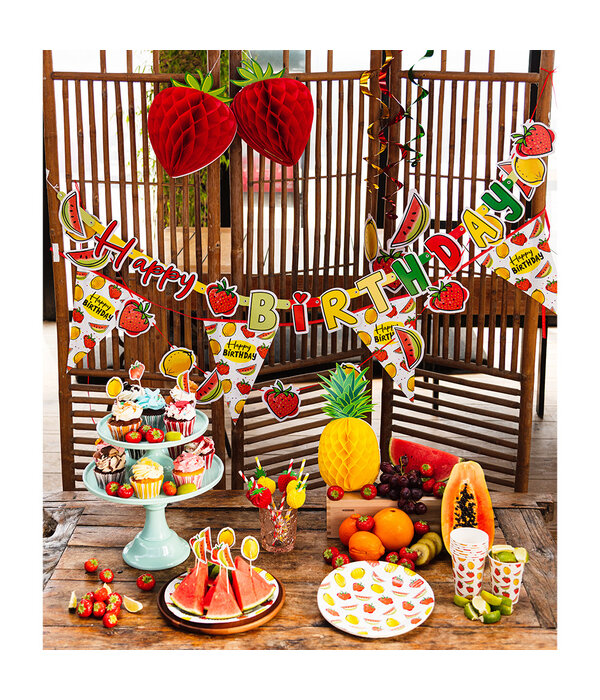 Letterslinger Happy Birthday Fruit (3m)