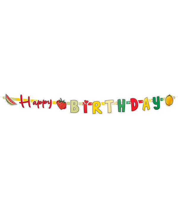 Letterslinger Happy Birthday Fruit (3m)