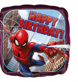 Spiderman Folieballon 'Happy Birthday' 43cm