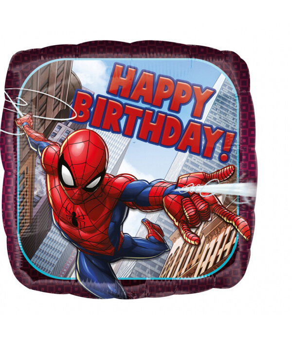 Spiderman Folieballon 'Happy Birthday' 43cm