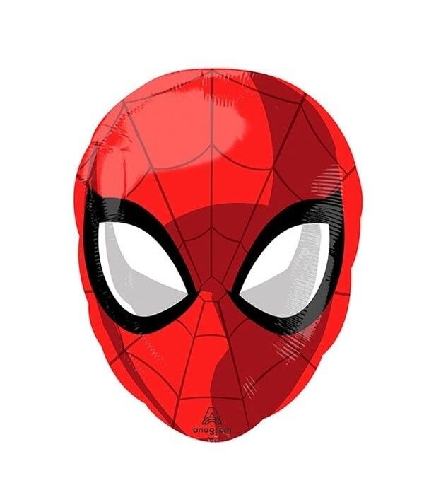 Folieballon Spiderman Hoofd - 43cm
