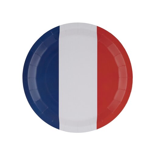Bordjes Rood Wit Blauw Gestreept (8st)