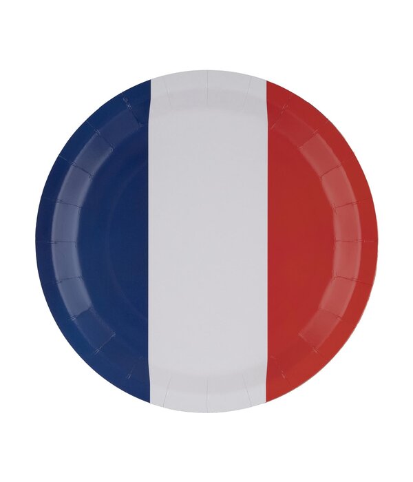 Bordjes Rood Wit Blauw Gestreept (8st)