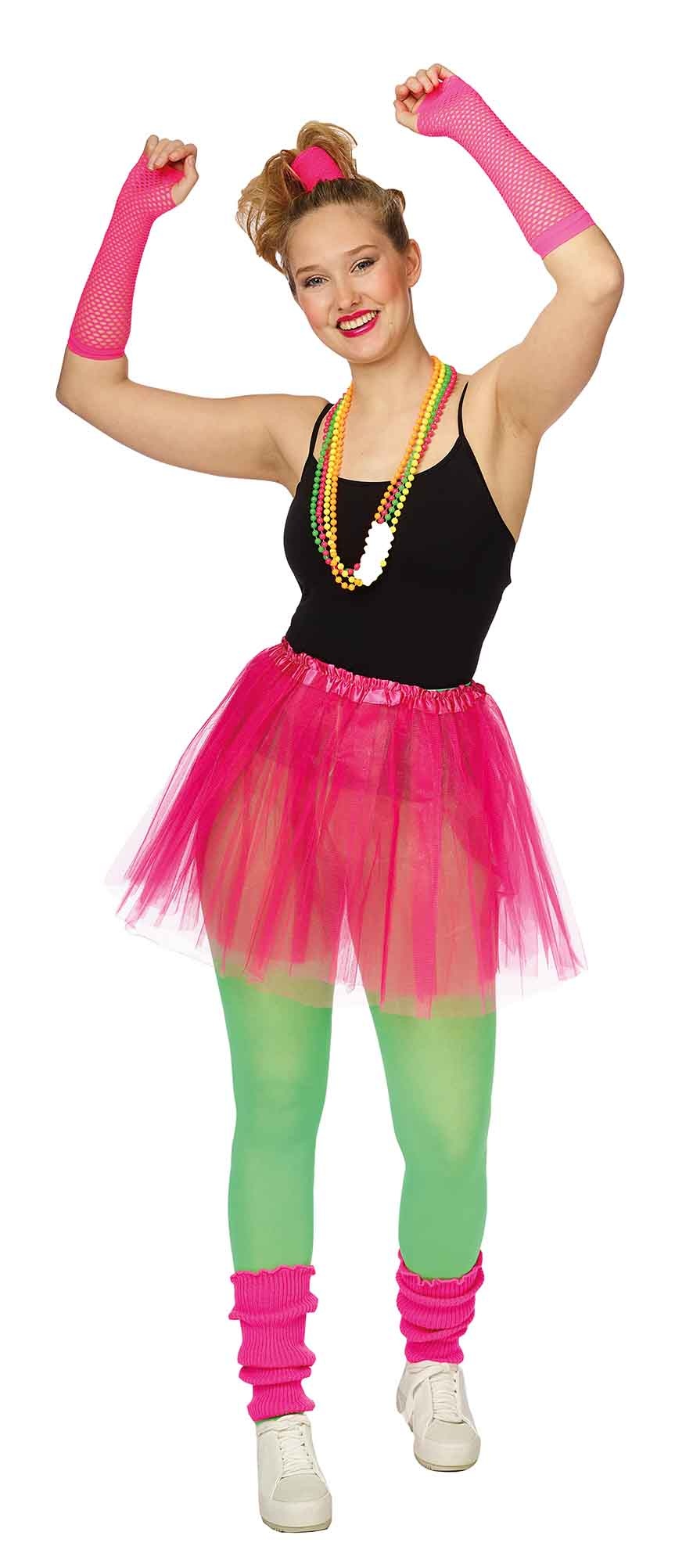 Neon Roze Tutu 4 ledige set