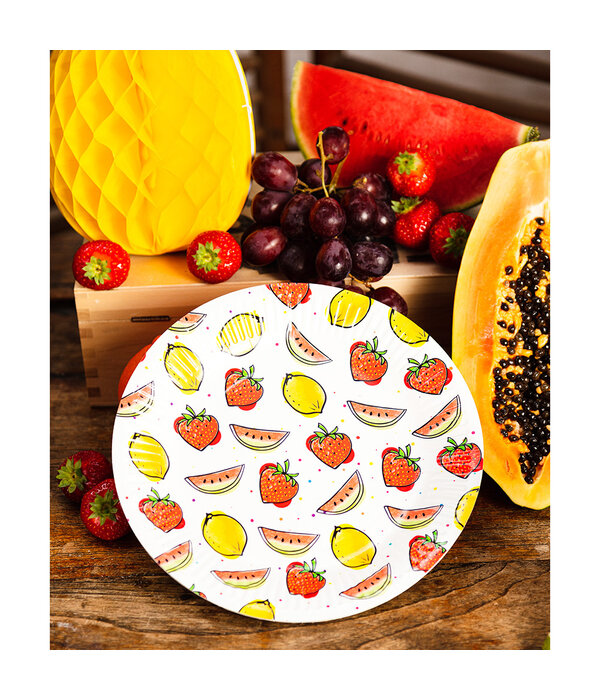 Set Bordjes Fruit 23cm (8st)