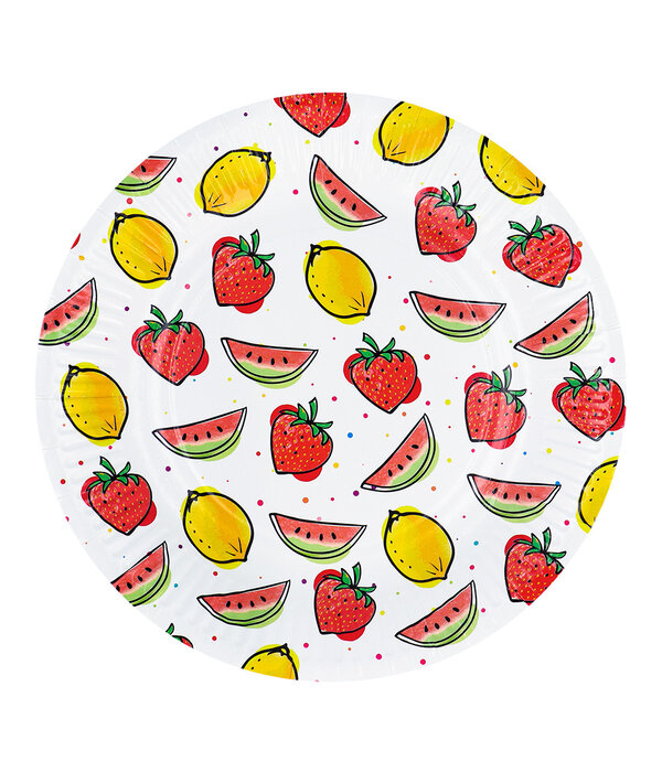 Set Bordjes Fruit 23cm (8st)