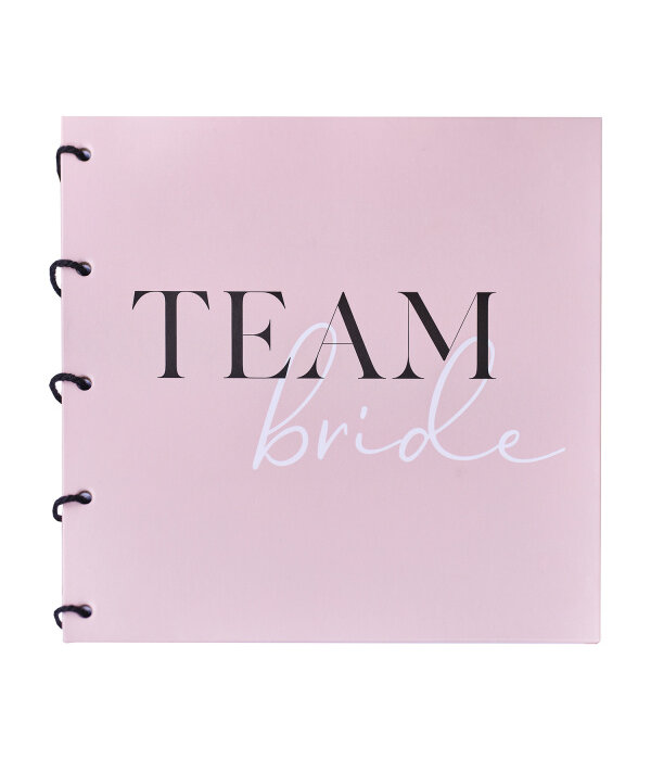 Gastenboek 'Team Bride' Roze