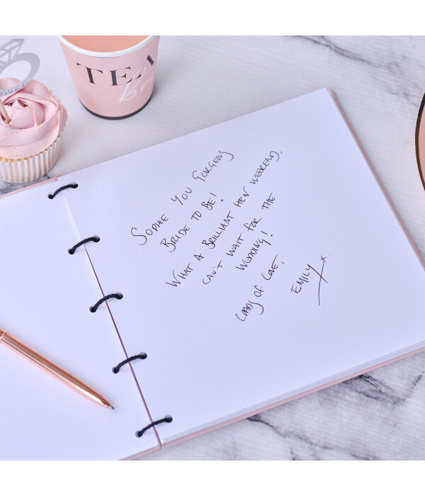 Gastenboek 'Team Bride' Roze