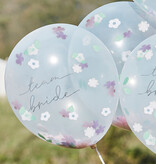 Confetti Ballonnen 'Team Bride' Floral (5st)