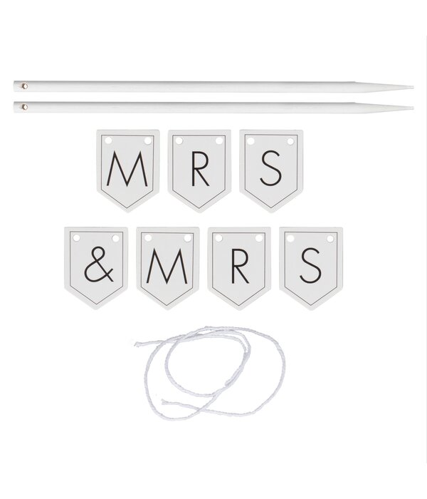 Wedding Cake Topper 'Mr & Mrs' Aanpasbaar