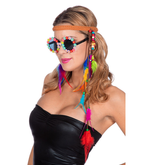 Hippie Accessoires Set 3-Delig Regenboog