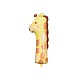 Folieballon Cijfer 1 Giraffe (82cm)