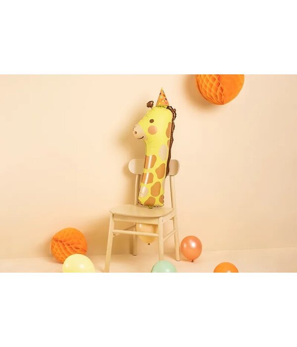 Folieballon Cijfer 1 Giraffe (82cm)