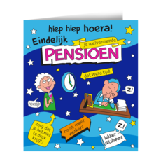 Wenskaart Pensioen Cartoon