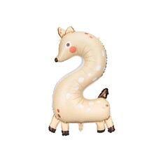 Folieballon Cijfer 2 Hert (88cm)