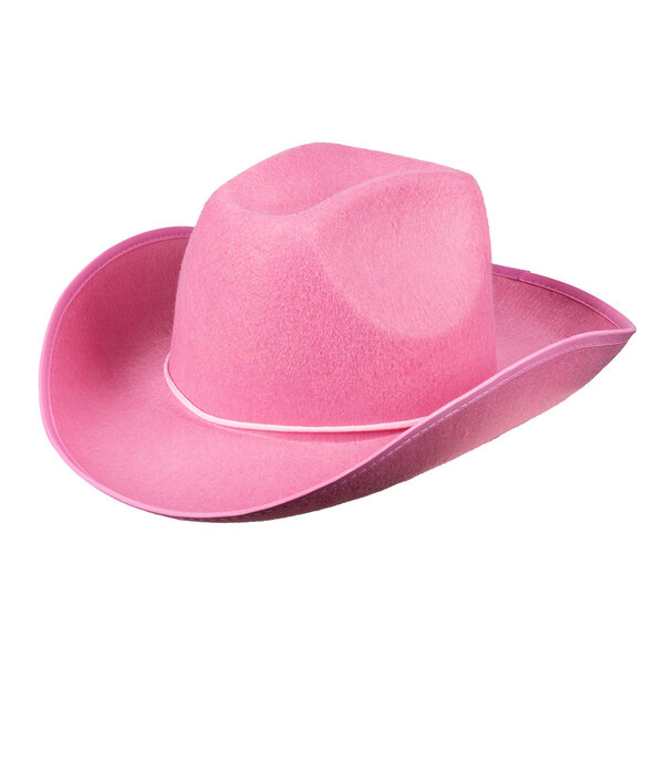 Hoed vilt Cowboy roze
