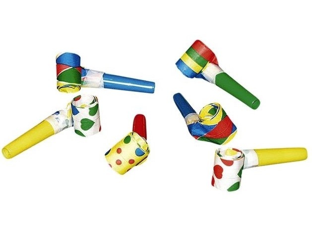 Feestelijke Roltoeters - 48 Stuks afbeelding