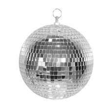 Zilveren discobal (30 cm)