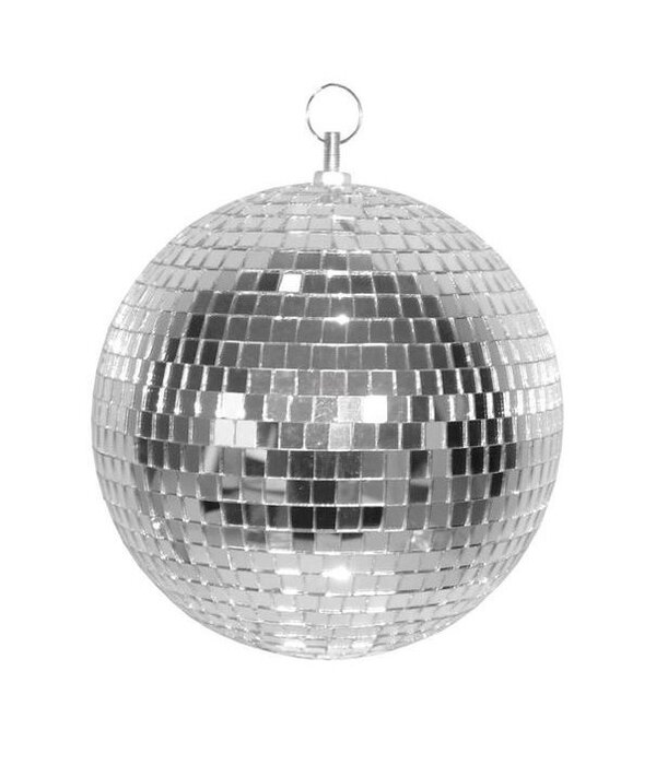 Zilveren discobal (30 cm)