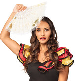 Waaier Wit/Goud Dorado