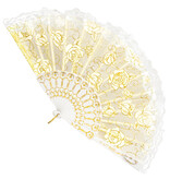 Waaier Wit/Goud Dorado