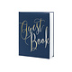 Gastenboek Chique Navy Blauw 20x24,5cm