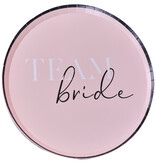 Feestborden Team Bride Baby Roze (8st)
