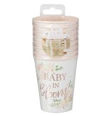 Floral Baby In Bloom Bekers (8st)