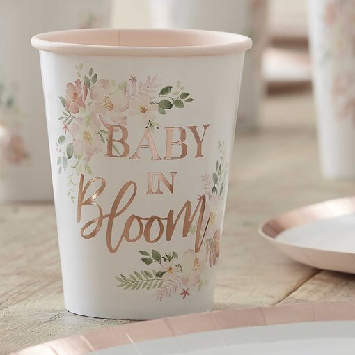 Floral Baby In Bloom Bekers (8st)