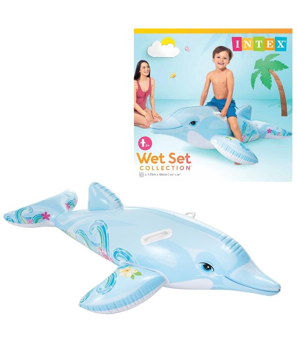 Opblaasbare Ride-on Dolfijn (175x66cm)