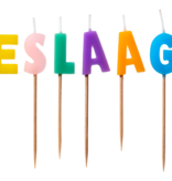 Taartkaarsjes Geslaagd gekleurd