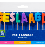 Taartkaarsjes Geslaagd gekleurd