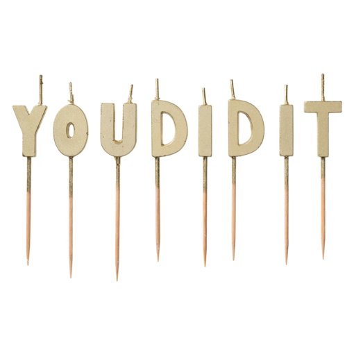Taartkaarsjes 'You Did It'