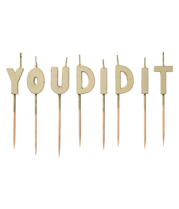 Taartkaarsjes 'You Did It'
