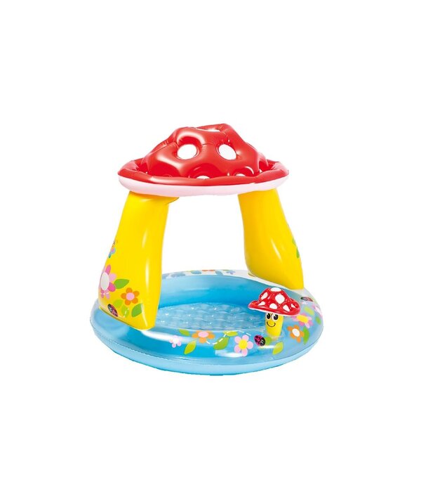 Mushroom Babybadje met zonnedak