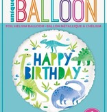 Dinosaurus Helium Ballon Blauw/Groen Unique